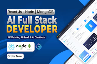 develop ai website, ai saas and ai chatbot as a full stack developer