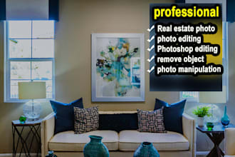real estate photo edit, image retouch enhance, sky change, grass replace