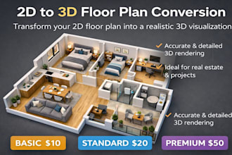 visualize 2d house plans into elegant 3d interior layouts