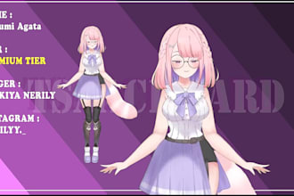 make a live2d art, modeling and rigging
