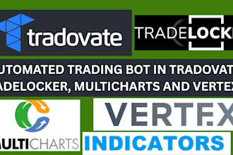 create automated trading bot in tradovate, tradelocker, multicharts and vertexfx