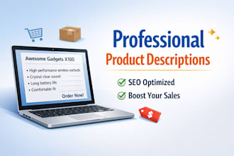 write simple product descriptions for online stores