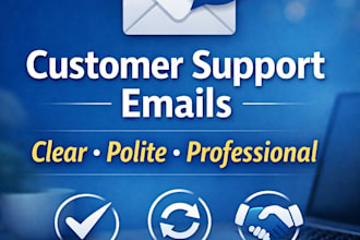 write a professional, customer friendly support emails
