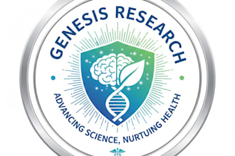 design a professional medical research logo for your brand