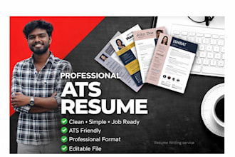 design a modern ats optimized resume and CV