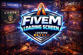 fivem loading screen fivem cinematic trailer animated logo banner gta rp trailer