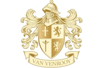 design vintage coat of arms, heraldic family crest logo