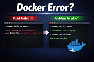 fix docker errors and container issues fast