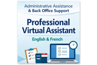 administrative assistance and back office support