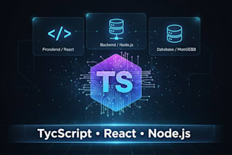 develop a secure full stack web app using typescript, react, and node