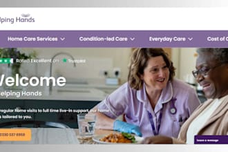 design home care website healthcare website  elderly care home care website