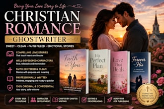 ghostwrite clean christian romance novels, novellas and fiction story