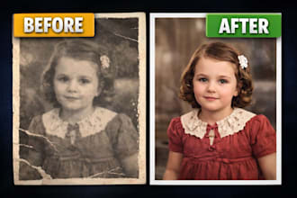 professionally enchant, restore and upscale your images