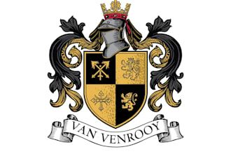 design vintage luxury coat of arms, family crest, heraldic logo