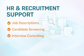 assist with HR and recruitment tasks