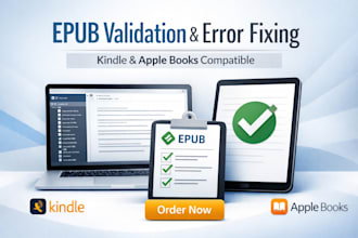 validate and fix your epub for kindle and apple books