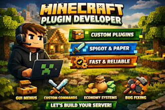 develop a custom minecraft spigot plugin for your server