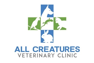 design minimalist cute cat, dog, animal and pet logo
