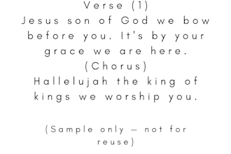 write original gospel and worship song lyrics