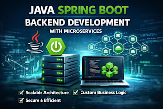 create custom java spring backend systems for your application