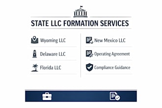 form your wyoming, delaware, florida or new mexico llc