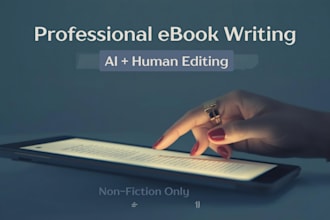 write a nonfiction ebook or lead magnet with human edited ai content