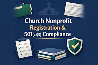 assist churches with nonprofit registration and 501c3 paperwork compliance
