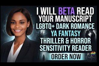 beta read ya fantasy lgbtq dark romance thriller horror sensitivity reader
