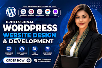 design or redesign wordpress website and landing page with responsive layout