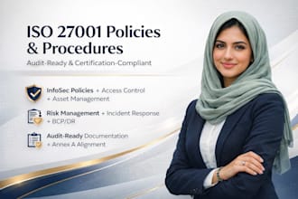 write iso 27001 compliant IT security policies and procedures