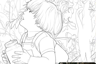 turn your childs photos into a custom printable coloring book for kids