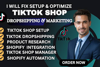 fix, setup USA tiktok shop setup tiktok shopify dropshipping store