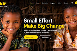 nonprofit website, charity website, 501c3, donation website, non profit website