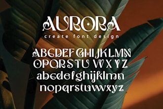create a custom font design based on your ideas or any font edits