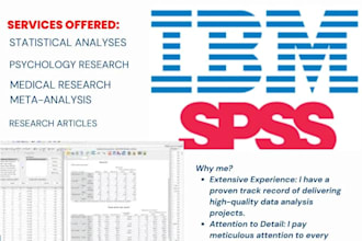 do statistical analysis with spss, jamovi, and excel etc