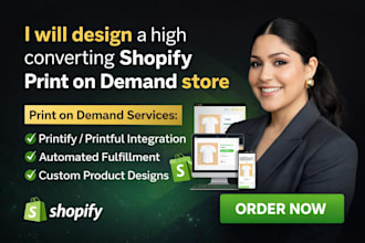 setup shopify print on demand store design printify printful dropshipping expert