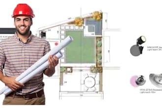 design mep photometric design lighting  grading and electrical plans for permit