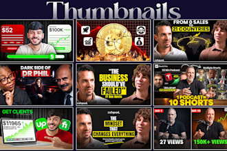 design catchy youtube thumbnail