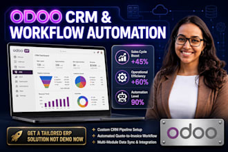 customize odoo crm sales invoice and automate workflow