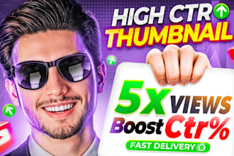 design attractive clickbait youtube thumbnail