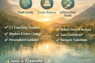 provide one on one life purpose life coaching sessions