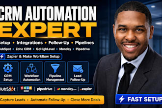 hubspot zoho crm gohighlevel monday com pipedrive expert zapier make automation