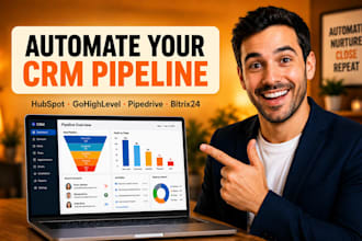 setup pipedrive hubspot gohighlevel bitrix24 monday zapier crm automation