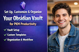 set up, customize and organize your obsidian vault for pkm productivity