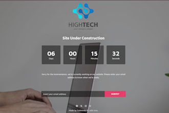 build a professional coming soon page for your website