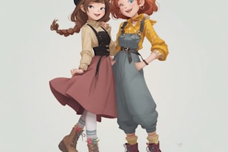 paint a stunning watercolor friendship portrait