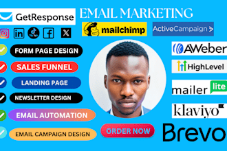 do mailchimp, getresponse email marketing campaign, getresponse landing page