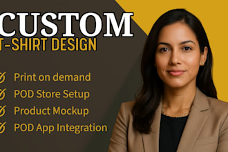 design custom graphic t shirt for shopify print on demand store