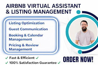 be your professional airbnb virtual assistant to manage your property