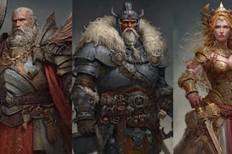 draw fantasy illustrations, concept art, and card game art